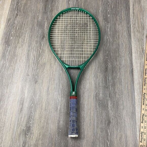 Vintage Sentra TRILLIUM OVERSIZED Ceramic Tennis Racquet 4 1/2” L RARE 90’s - Picture 1 of 8